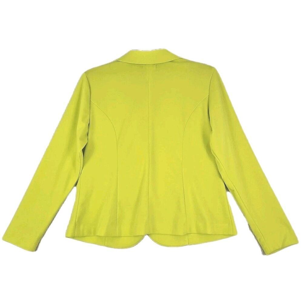 Torrid ~Woman Size 1(1X)~ Line Green Office Wear Blazer Knit Jacket Unlined NWT. - Picture 6 of 16